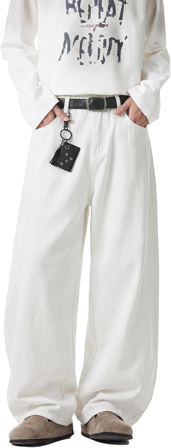 Men's Baggy Skater Jeans in Blue, view 8