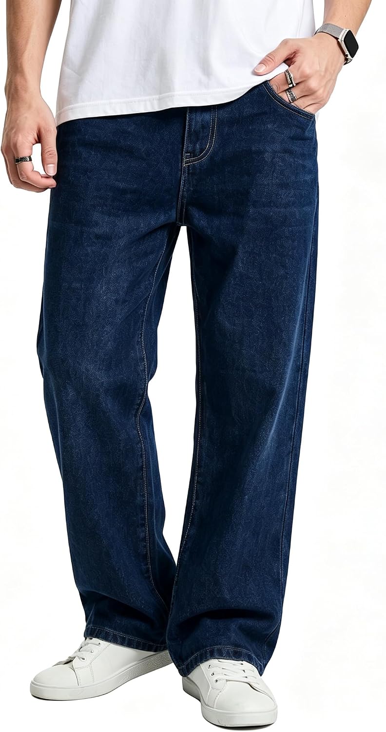 Men's Stretch Baggy Denim Pants