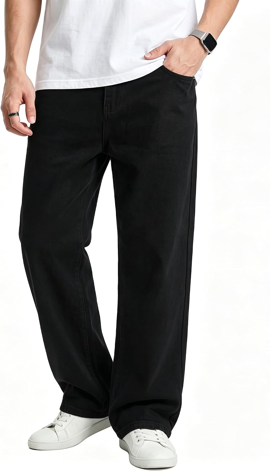 Men's Stretch Baggy Denim Pants