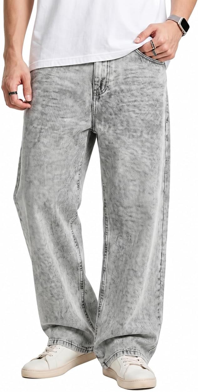 Men's Stretch Baggy Denim Pants