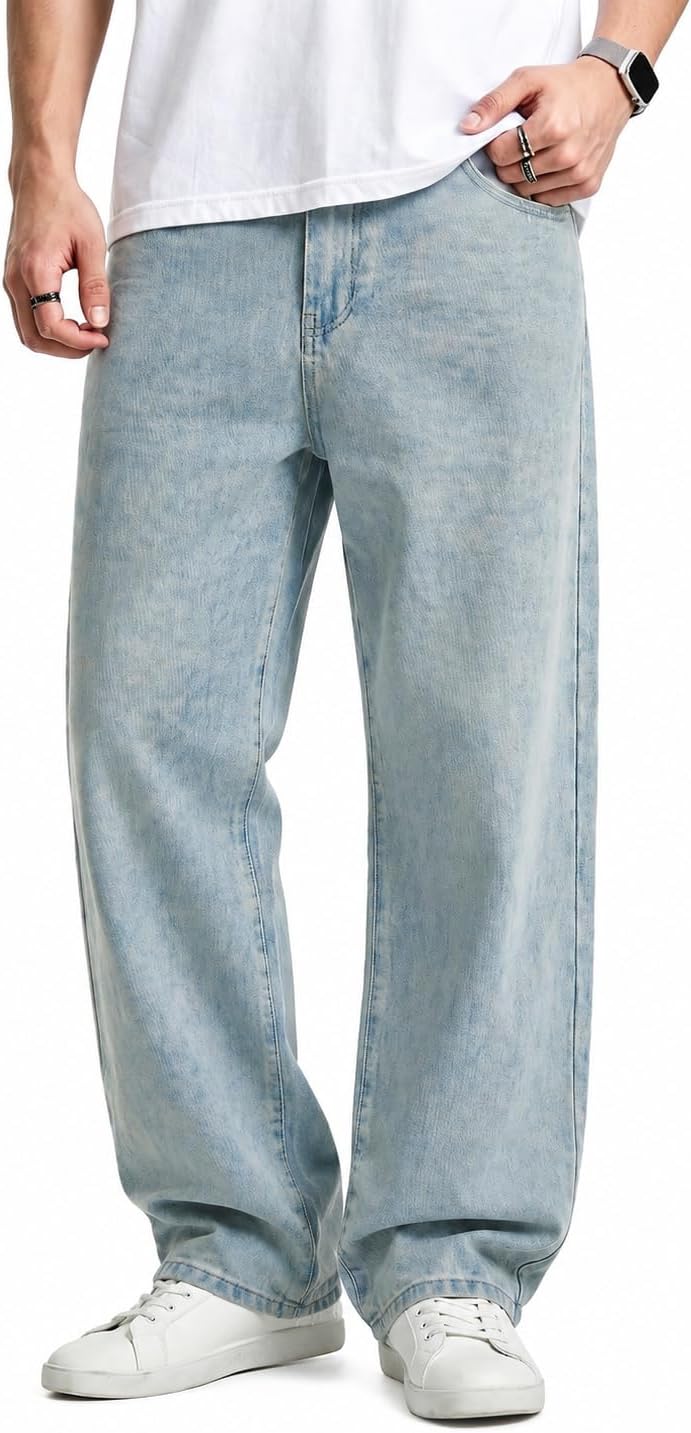 Men's Stretch Baggy Denim Pants