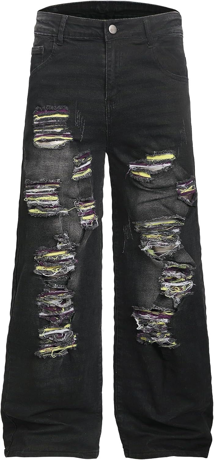 Men's Wide Leg Baggy Jeans