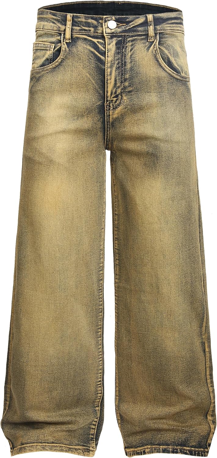 Men's Wide Leg Baggy Jeans