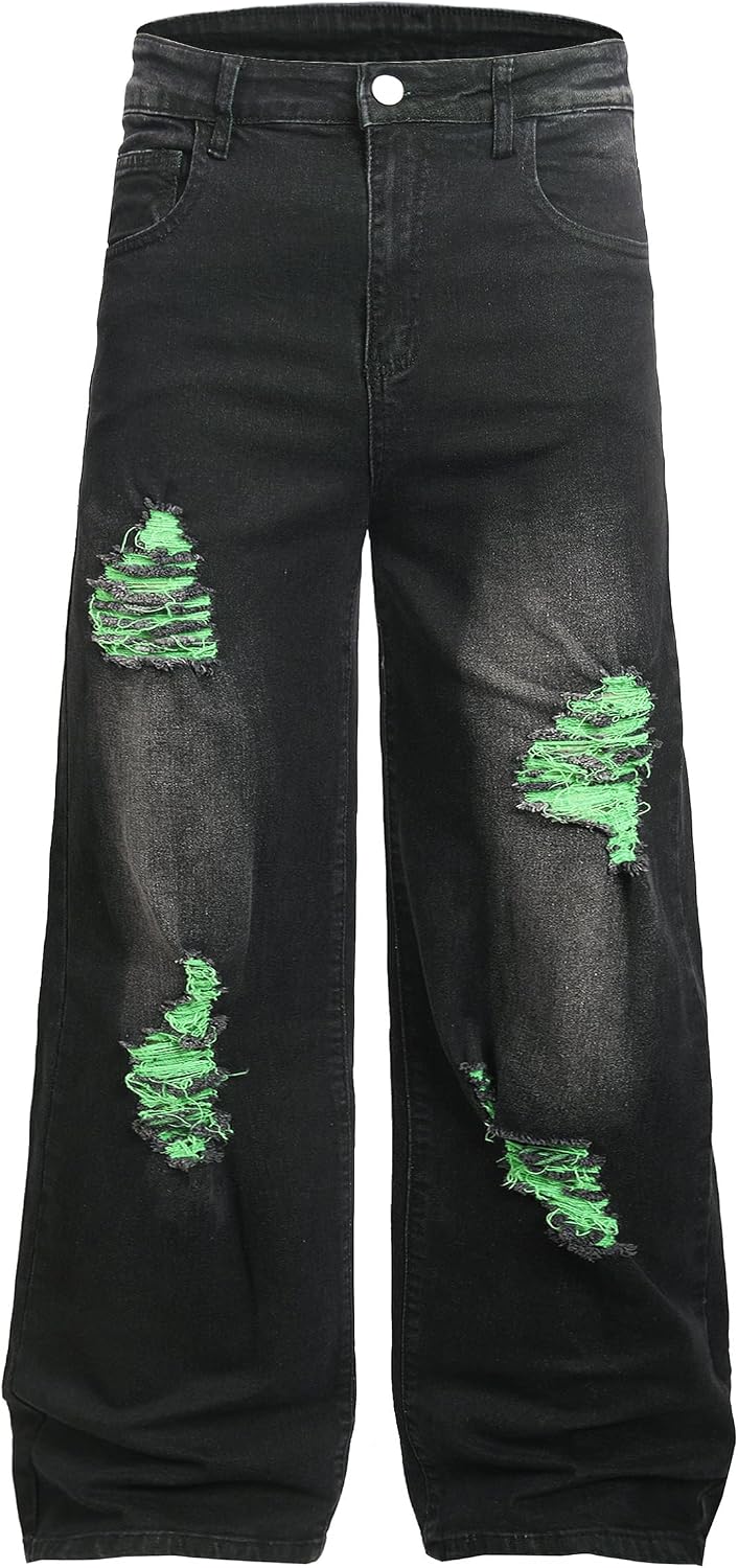 Men's Wide Leg Baggy Jeans